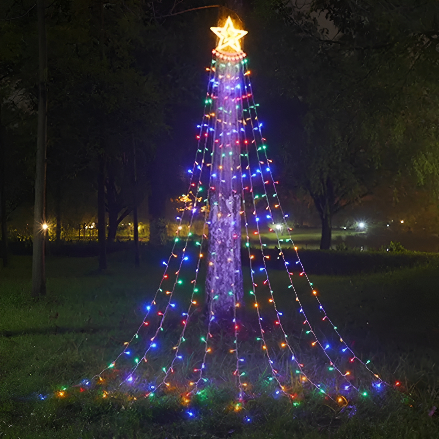 Anti9™ LED Waterfall – Outdoor Star Light